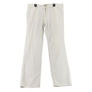 7 For All Mankind Pants Mens‎ 38 Made USA Seersucker Button Fly Retro Workwear